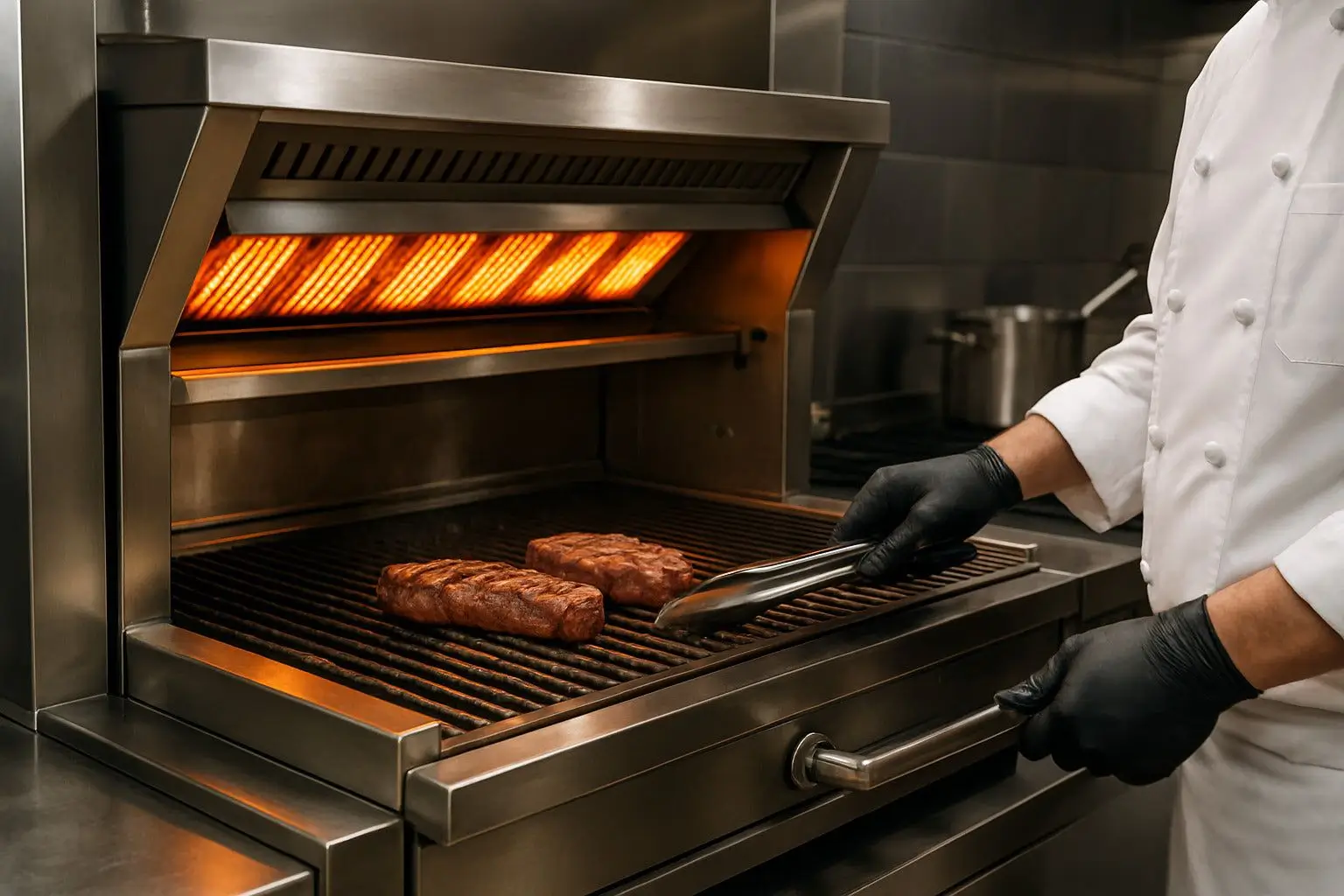 Commercial kitchen broiler