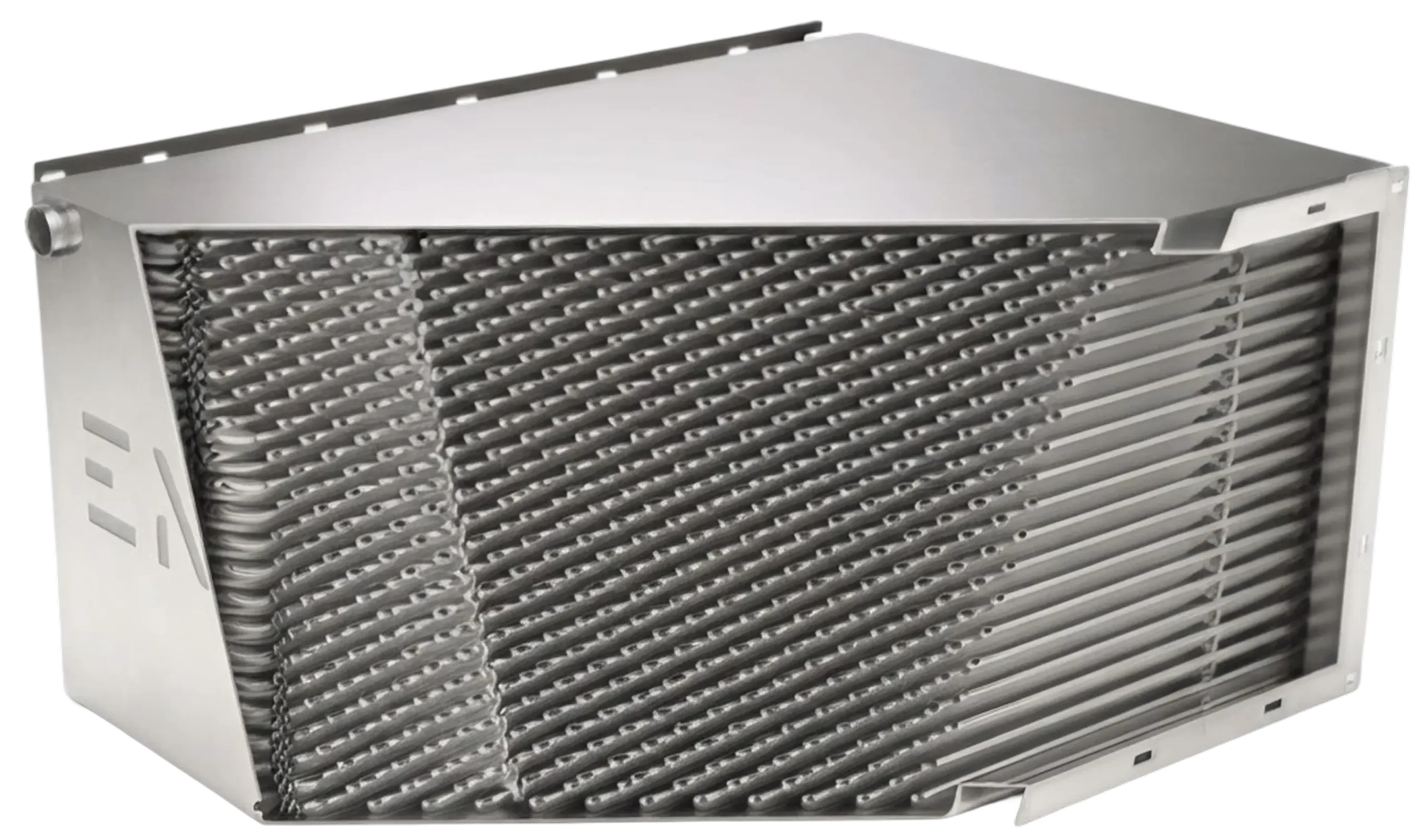Cutaway of a Lepido unit showing the finless tubes inside